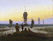 Caspar David Friedrich The life stages (beach picture, beach scene in Wiek oil painting on canvas